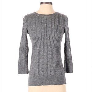 BASS Gray Pullover Sweater Size XS